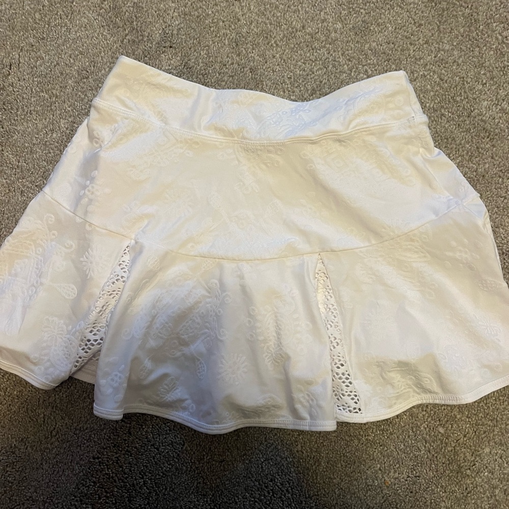 Lilly Pulitzer Skirt White Luxletic Flower Skirt NWT
